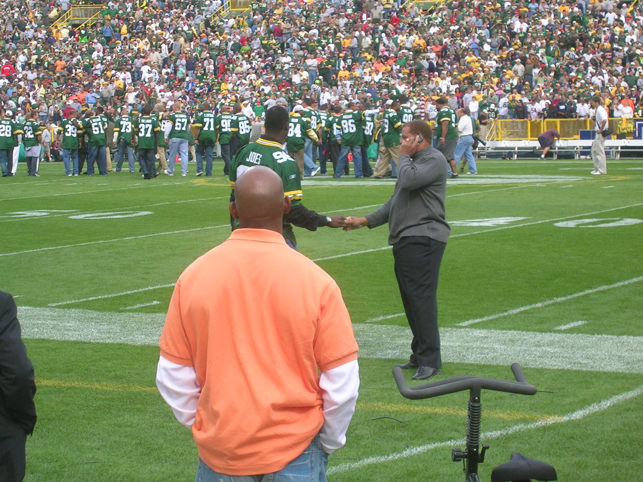 Lambeau Field, Section 124, Row 1